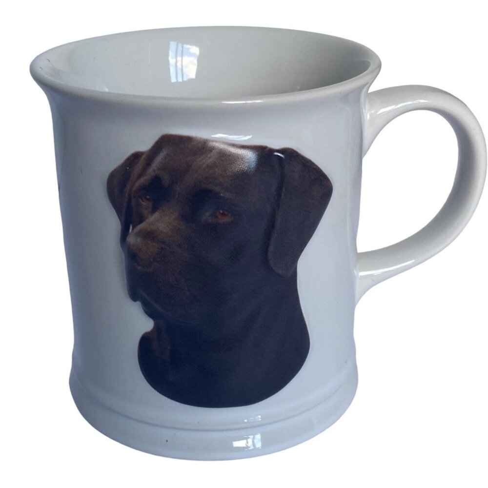 Vtg 2002 Chocolate Lab Dog Mug By Xpres Best Friend Originals NWOT 3D Ceramic